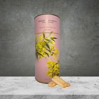 Valley Produce Co Australian Wattle Shortbread Tube 180g