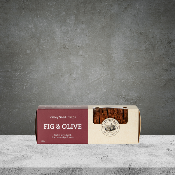 Valley Produce Co Fig & Olive Seed Crisps 150g