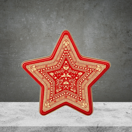 Valley Produce Co Luxury Festive Star Shortbread Tin 180g