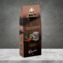 Chocolatier Bundaberg Xmas Pudding With Brandy Sauce Chocolates 110g