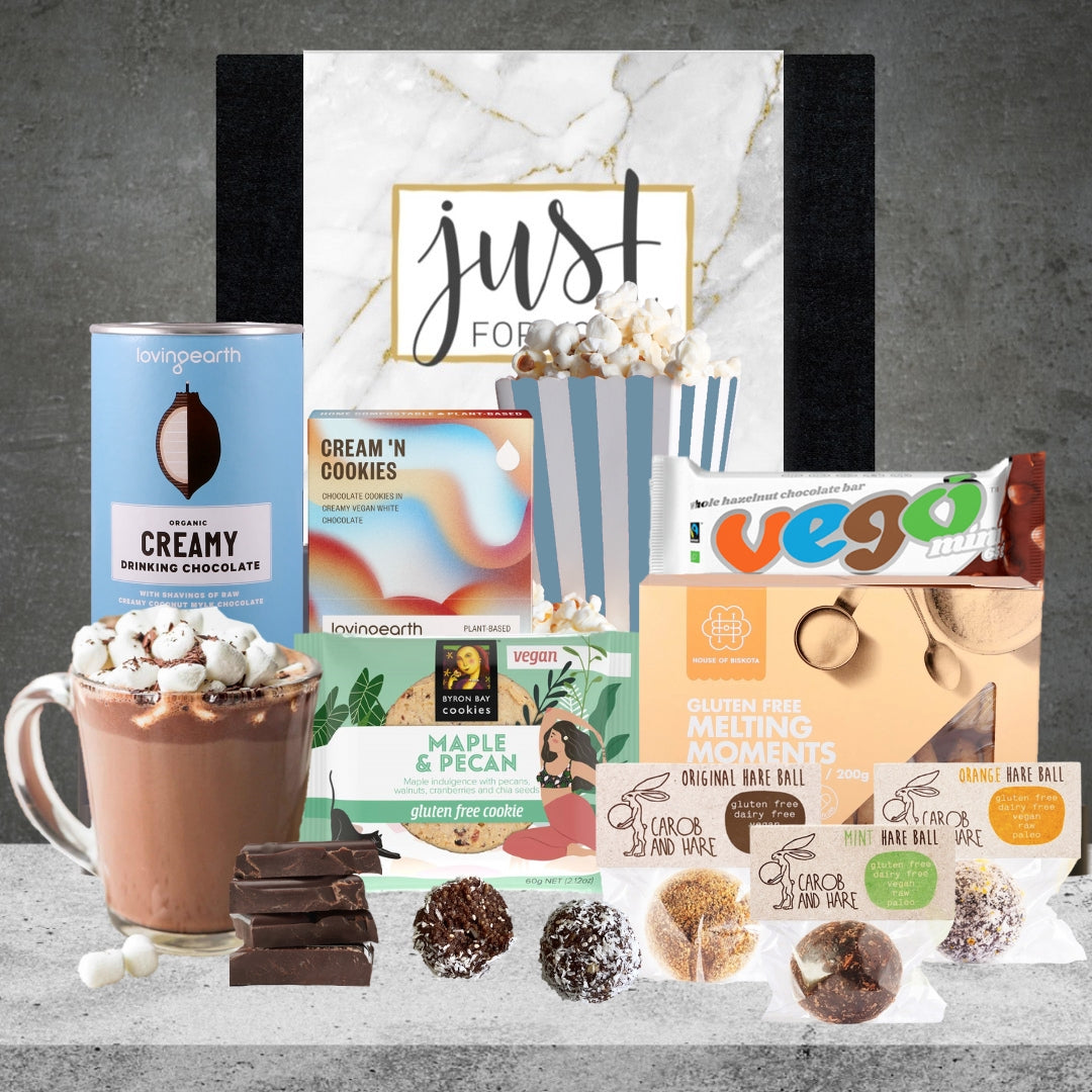 Vegan Hot Chocolate & Snack Hamper Featured Image