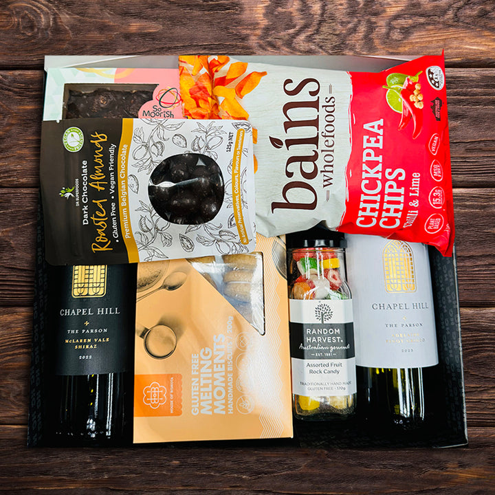 Vegan Red & White Wine Hamper  Ingredients