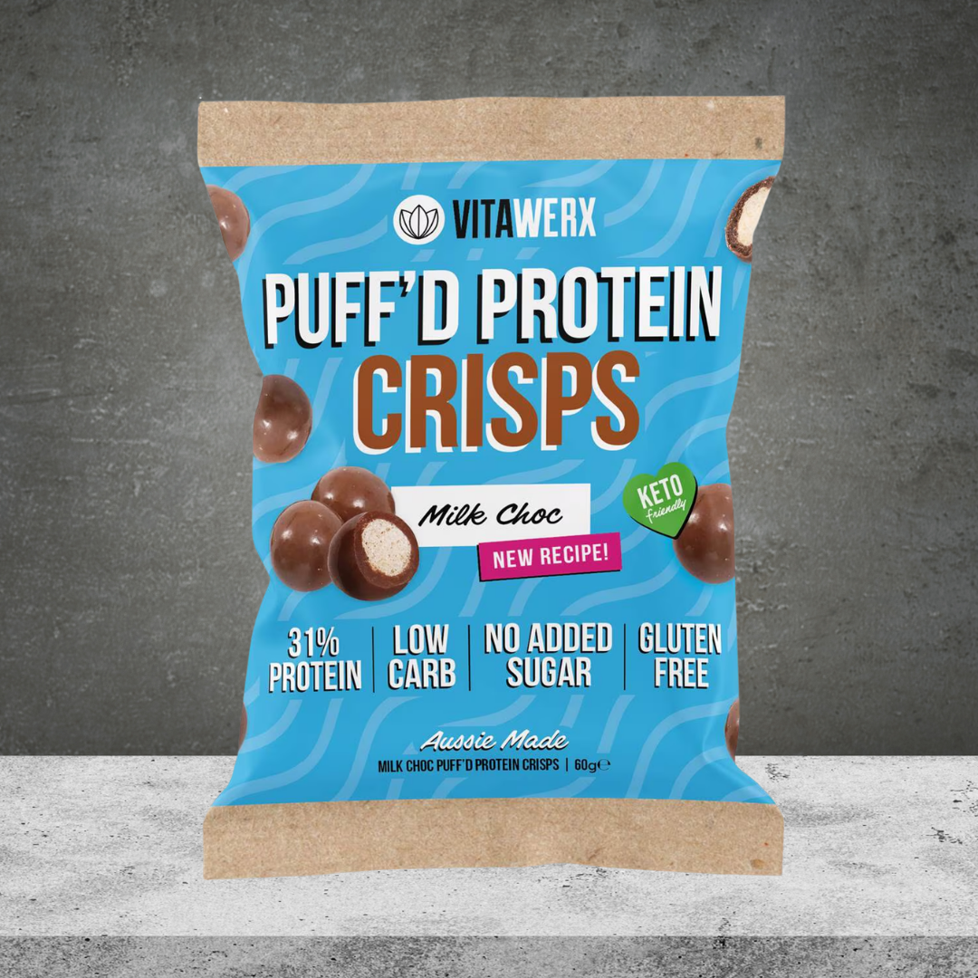 Vitawerx Puff'd Protein Crisps Milk Chocolate 60g