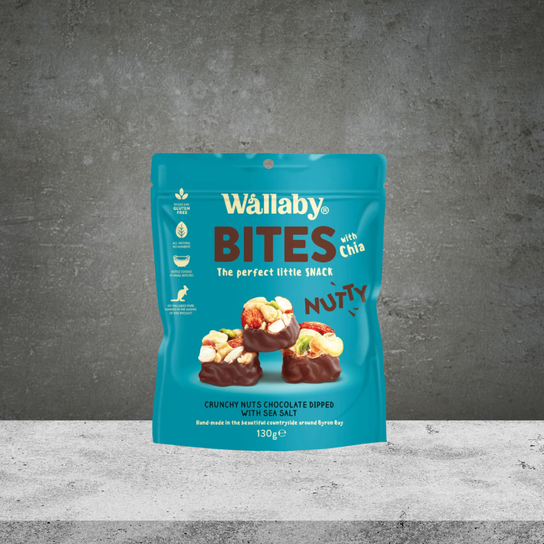 Wallaby Nutty Bites With Sea Salt 130g