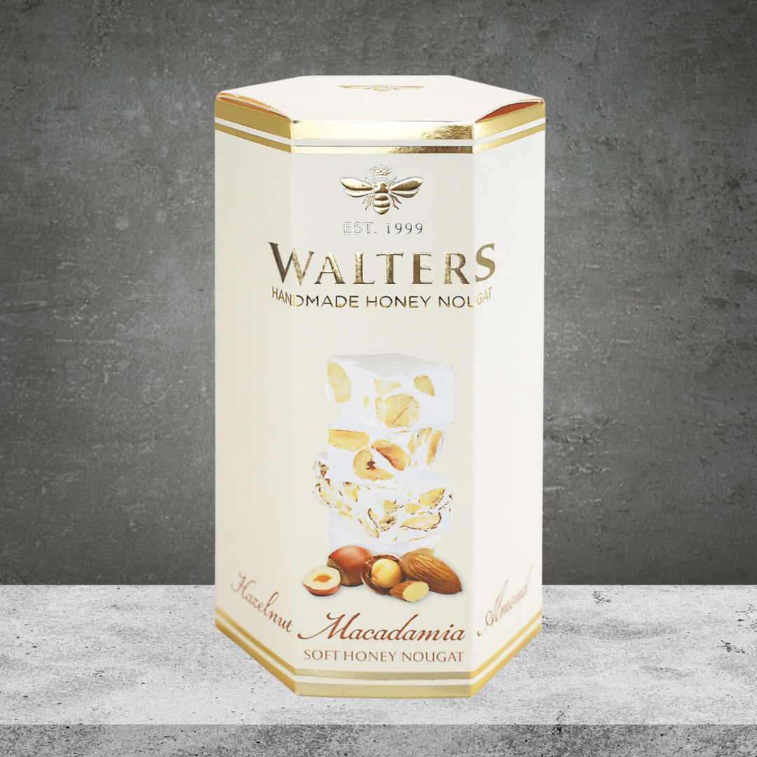 Walters Assorted Hazelnut Macadamia & Almond Nougat Box 120g