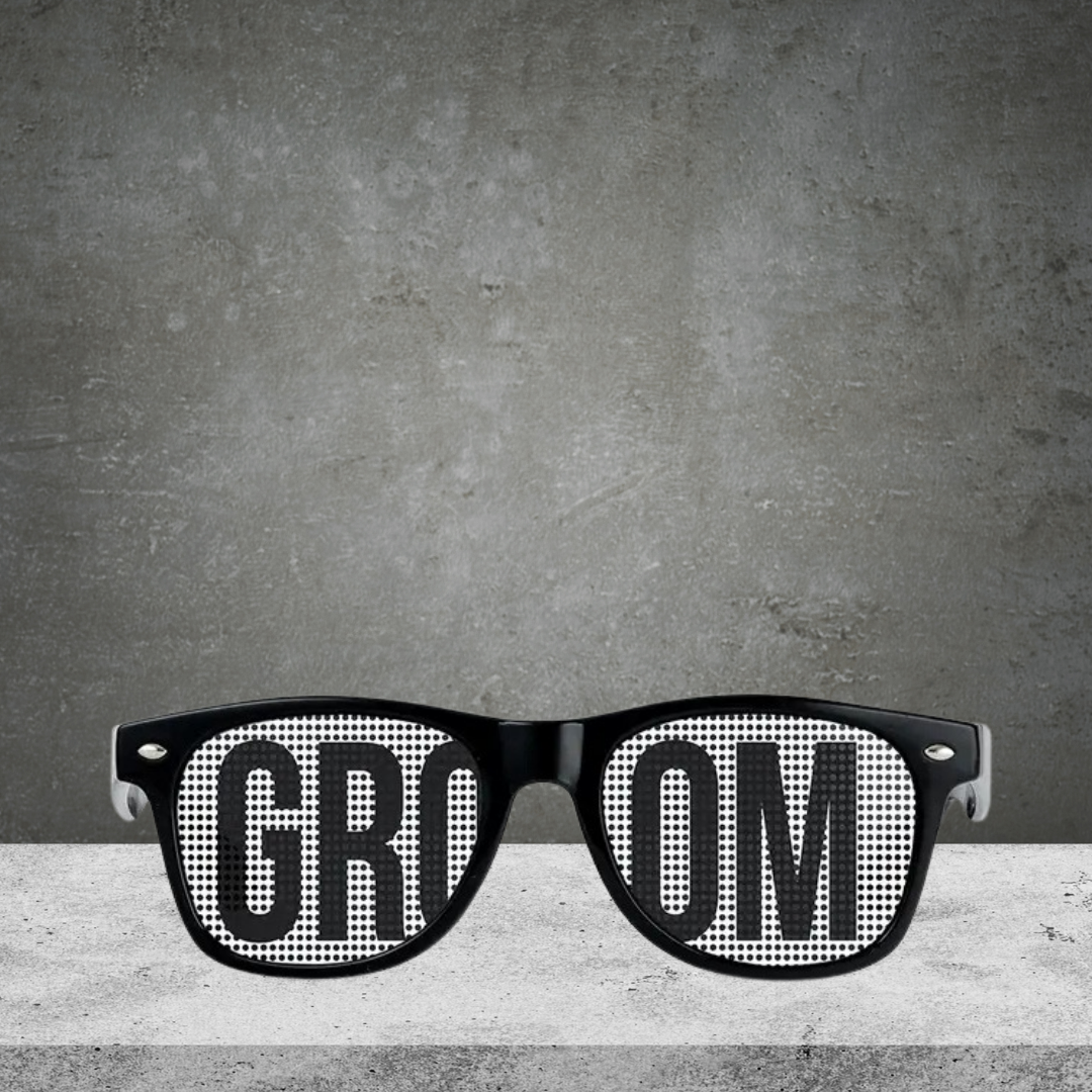 Wedding Party Pinhole Sunglasses - Groom