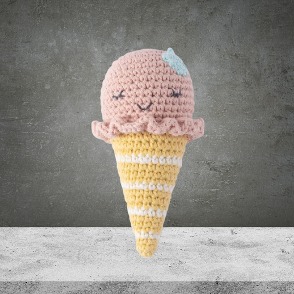Weegoamigo Crochet Rattle - Isla Icecream