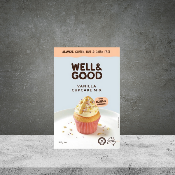 Well & Good Vanilla Cupcake Mix 400g