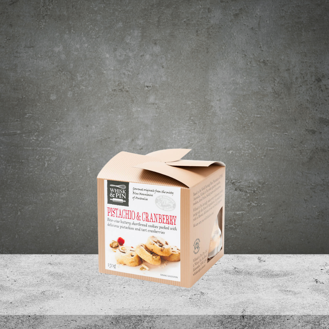 Whisk & Pin Pistachio & Cranberry Biscuits 150g