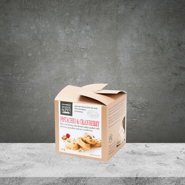Whisk & Pin Pistachio & Cranberry Biscuits 150g