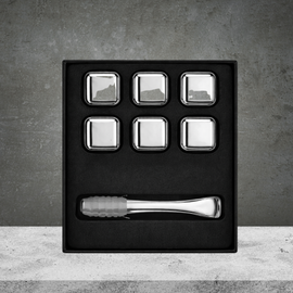 Whisky Stainless Steel Ice Cubes 6 Pcs