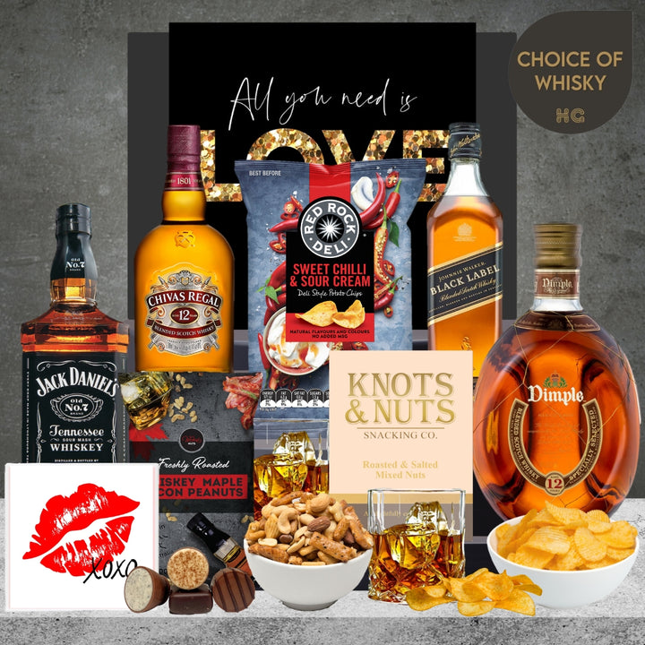 Whisky & Snack Valentines Hamper Featured Image