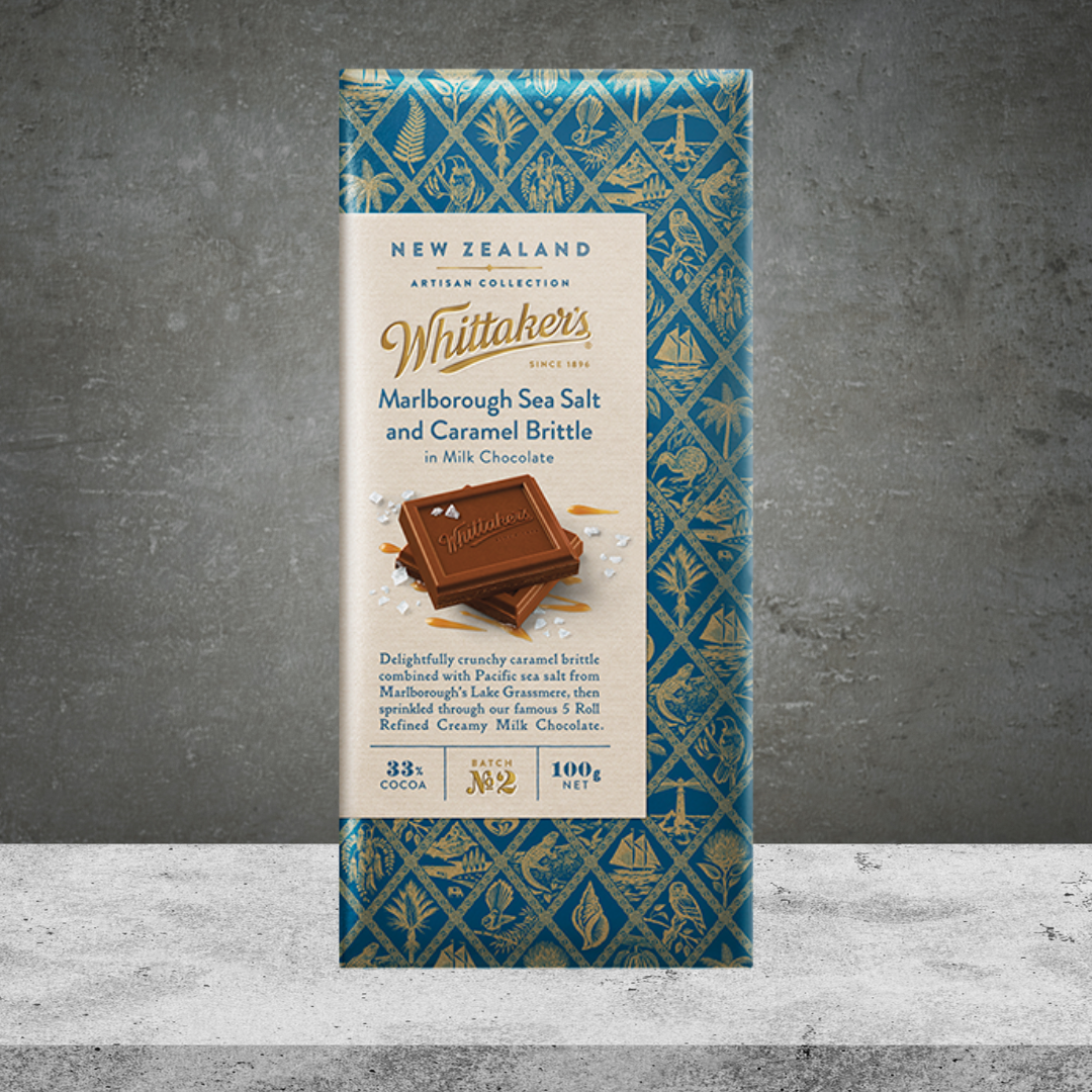 Whittaker's Marlborough Sea Salt & Caramel Brittle Chocolate 100g