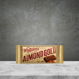 Whittakers Roasted Almond Gold Slab 50g