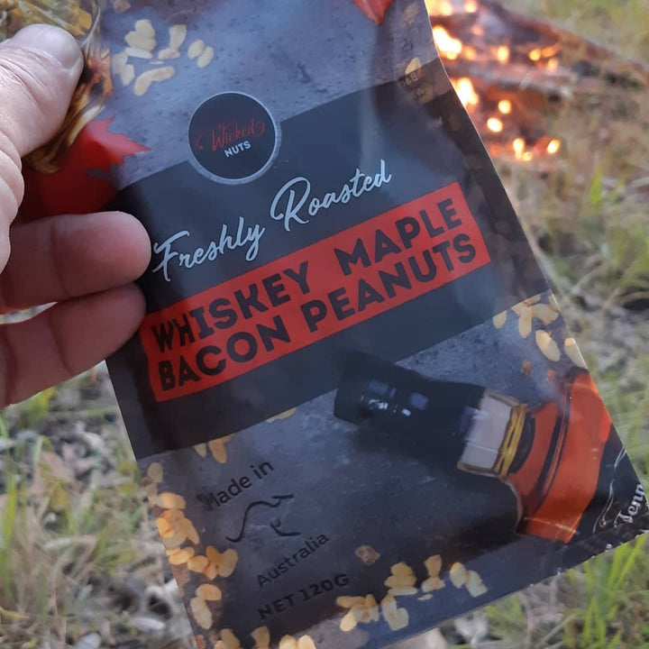 Wicked Nuts Whiskey Maple Bacon Infused Peanuts