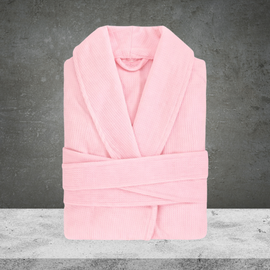 Women's Waffle Knit Robe - Blush Pink