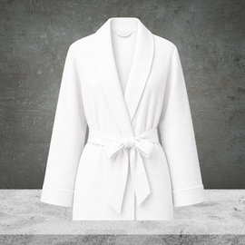 Women's Waffle Knit Robe - White