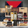AFL BBQ gift hamper featuring chocolates and gourmet treats
