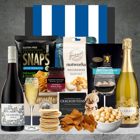AFL wine hamper for him featuring a selection of wines