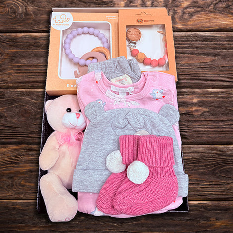 Baby girl birthday gift hamper from Hampers Galore