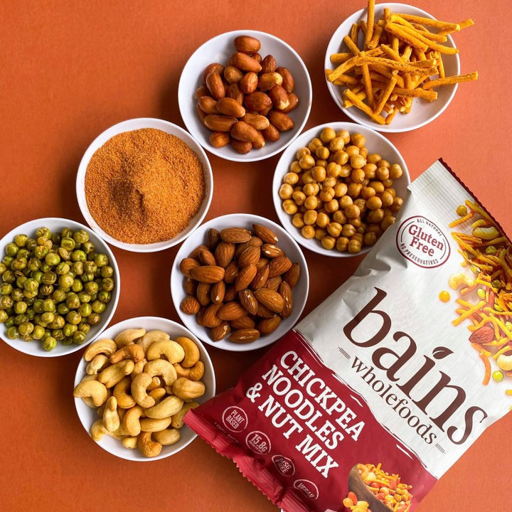 Bains Wholefoods Chickpea Noodles & Nut Mix 100g