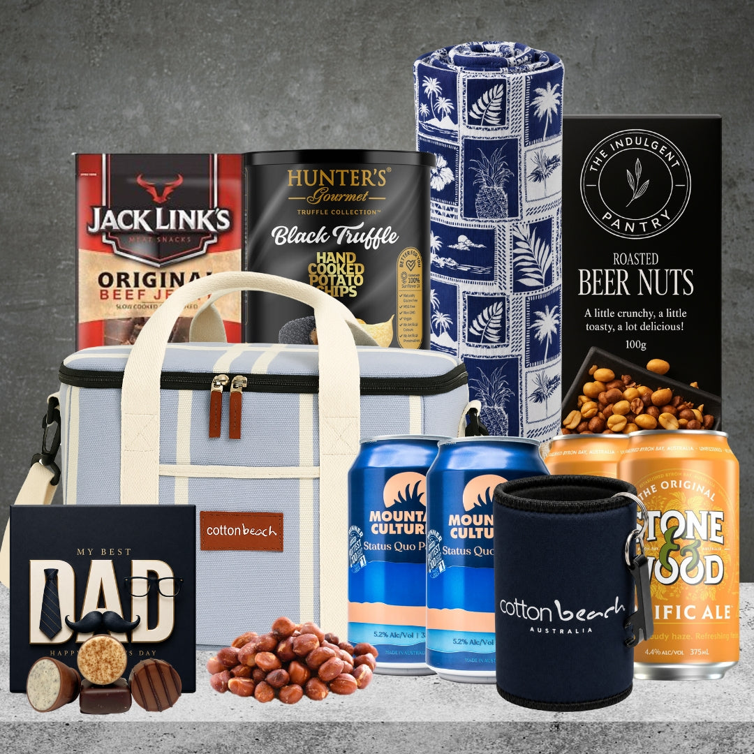 Beach Day Beer Hamper For Dad
