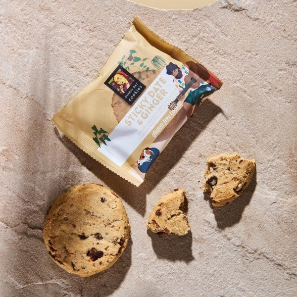 Byron Bay Cookies Gluten Free Sticky Date & Ginger Café Cookie 60g