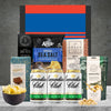 Canadian Club NRL Hamper contents including whisky and chocolates