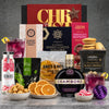 Chambord Raspberry Christmas Cocktail Hamper from Hampers Galore featuring raspberry liqueur and gourmet treats