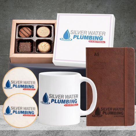 Corporate branded gift hamper, a thoughtful gift for client appreciation