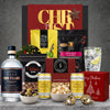 Four Pillars Rare Dry Gin and Fever-Tree Mediterranean tonic Christmas hamper with festive chocolates, olives, cinnamon almonds and savoury snacks