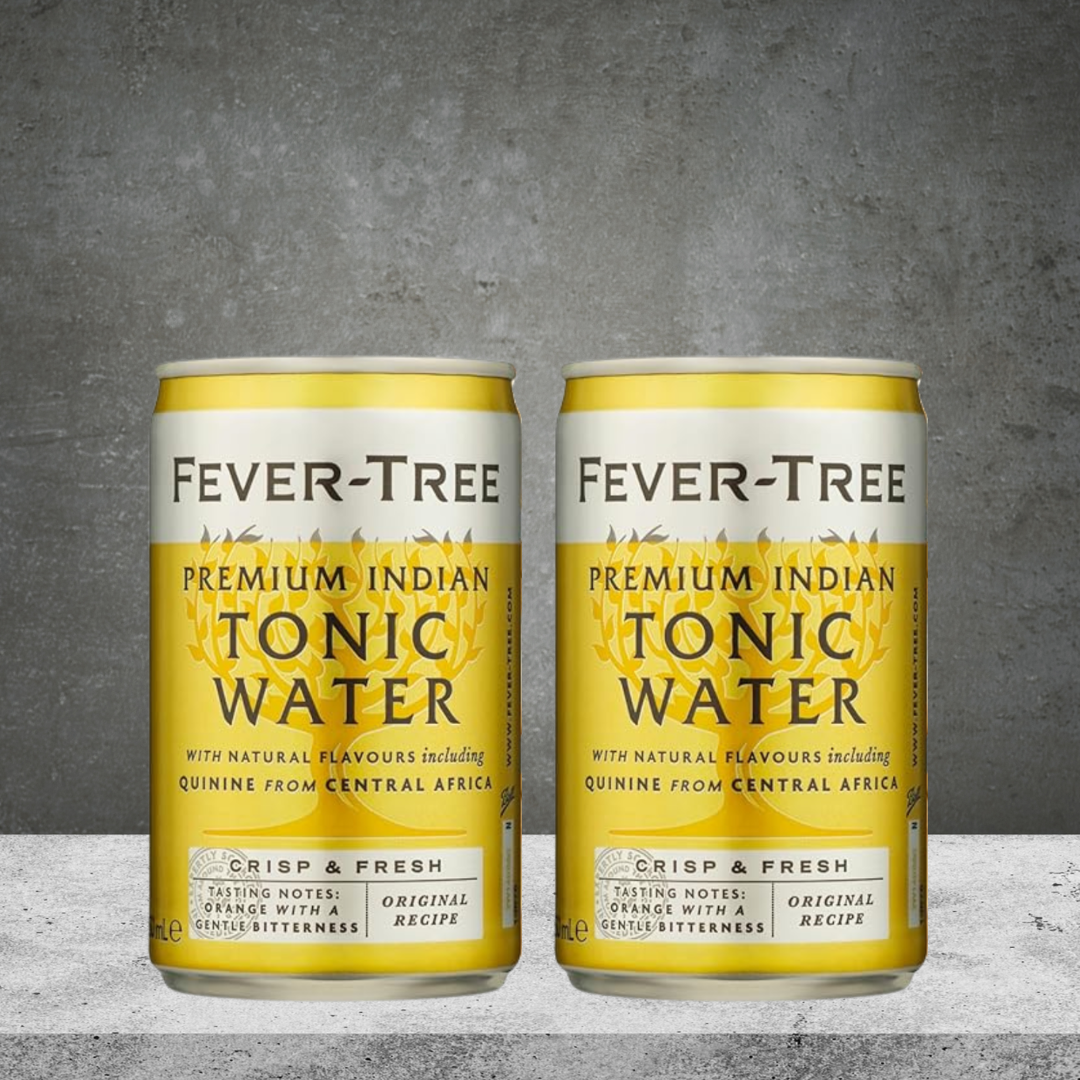 2 Fever Tree Tonic Water Can Mediteranian 150ml