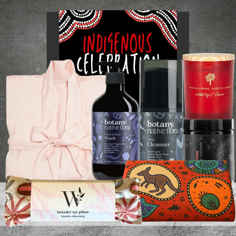 Indigenous Pamper Hamper from Hampers Galore, a thoughtfully curated gift for relaxation and self-care