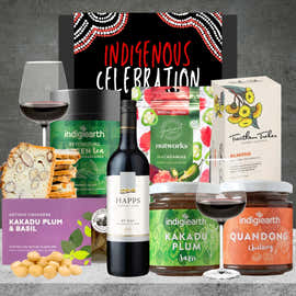 Indigenous Red Wine Hamper from Hampers Galore featuring red wine and premium nuts