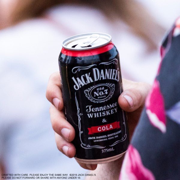 Jack Daniels Tennessee Whiskey & Cola 375ml can