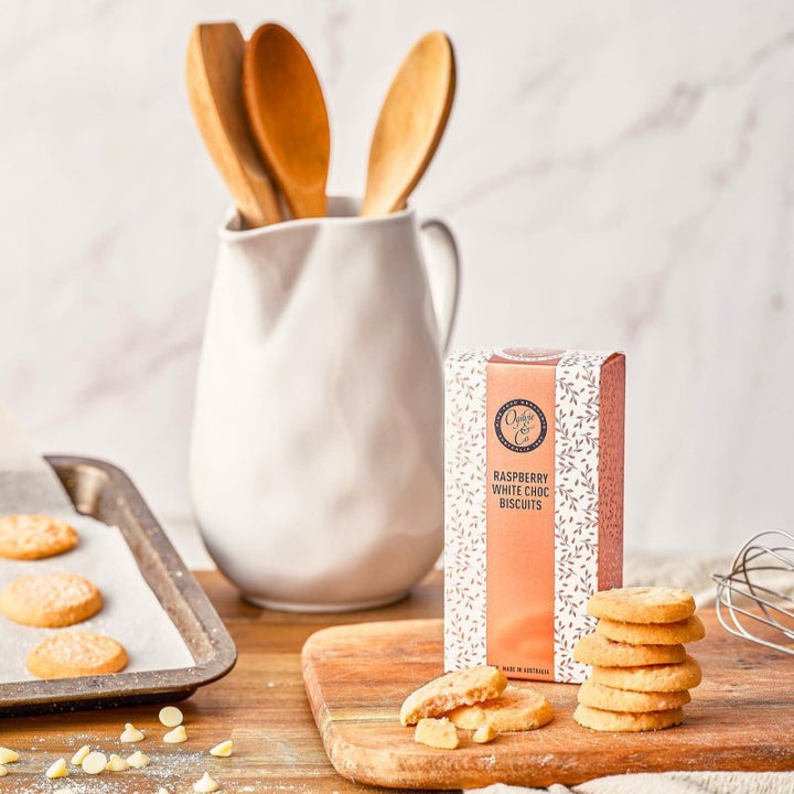 Ogilvie & Co. Raspberry & White Chocolate Biscuits 75g