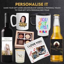 personalise dad loves golf hampers