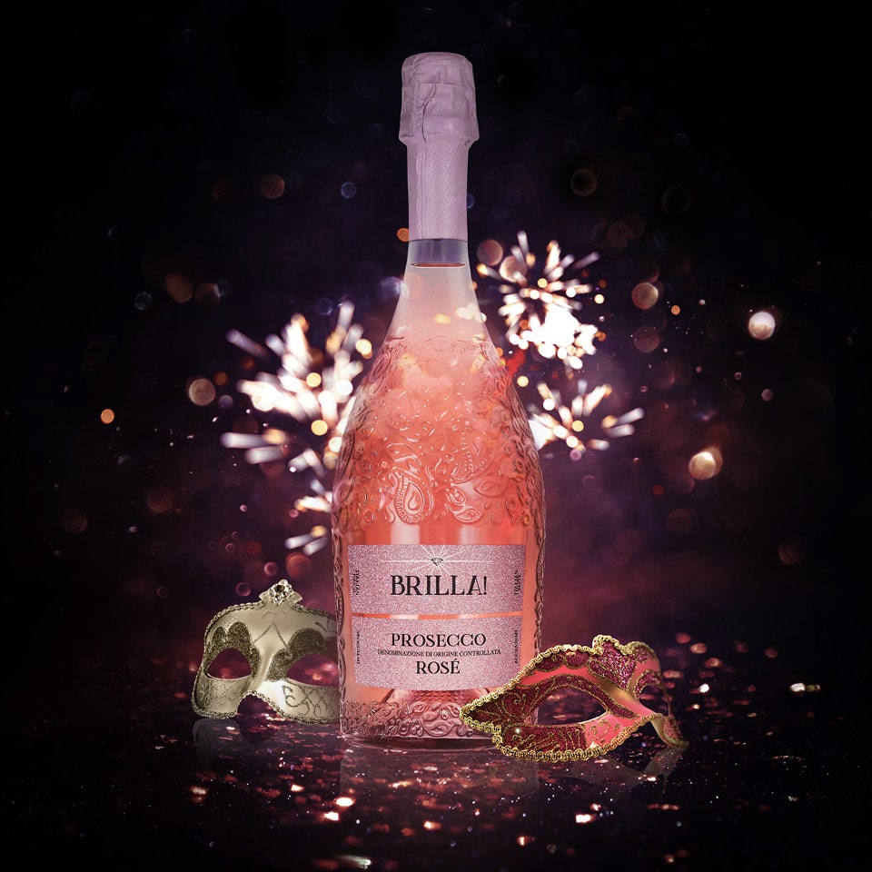 Pretty in Pink Sparkling Christmas Hamper Brilla Prosecco Spumante rose 750ml