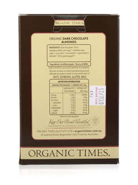 Organic Times Dark Chocolate Almonds 150g - view 2