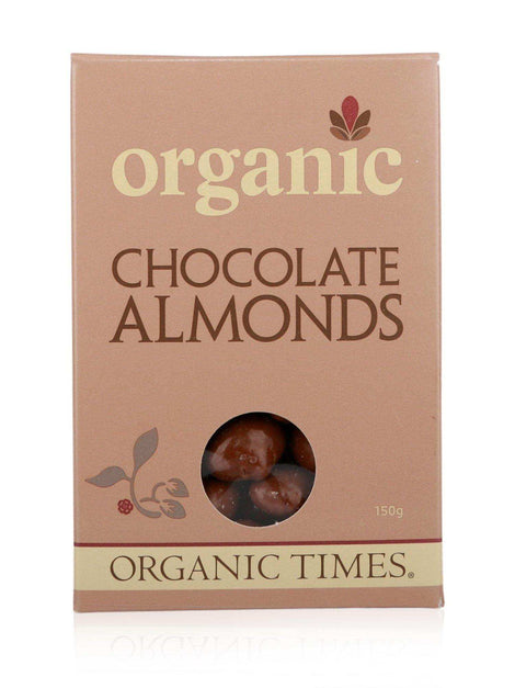 Organic Times Milk Chocolate Almonds 150g