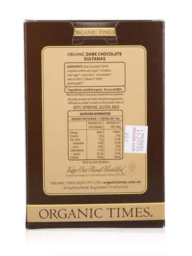 Organic Times Dark Chocolate Sultanas 150g - view 2