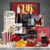 Rudolf's Racing Red Shiraz Christmas Hamper featuring Deakin Estate Shiraz, Christmas star chocolate, pepper wafers and gourmet snacks.
 Copy alt text