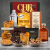 Starward Old Fashioned Cocktail Christmas Hamper with Australian whisky cocktail, 800ml cocktail shaker, dark chocolate cherry bites and gourmet snacks.