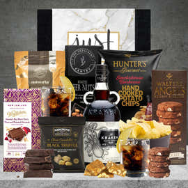The Kraken Spiced Rum Hamper from Hampers Galore featuring Kraken spiced rum and chocolates