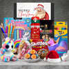 Unicorns for Christmas Kids Hamper from Hampers Galore featuring unicorn-themed toys and festive treats