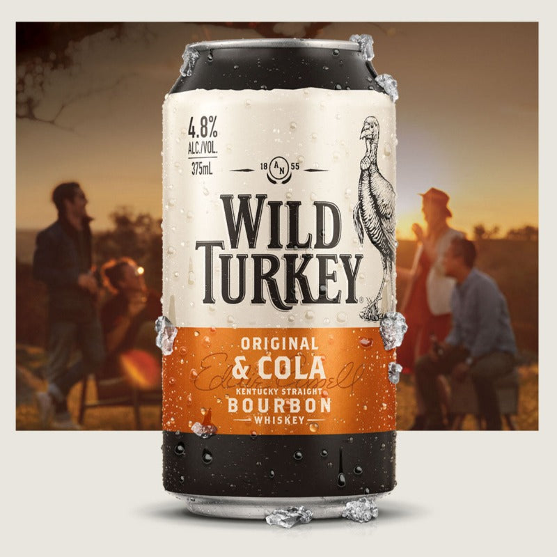 Wild Turkey Original & Cola 375ml can