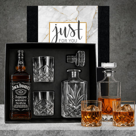 Beautifully curated Whisky Decanter Hamper for celebrating memorable moments