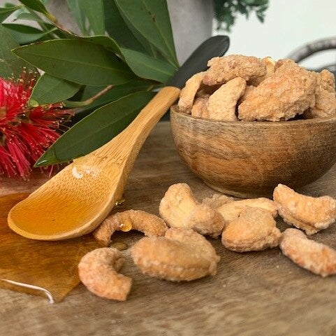Wicked Nuts Bush Honey Cashews Craft Nuts 100g