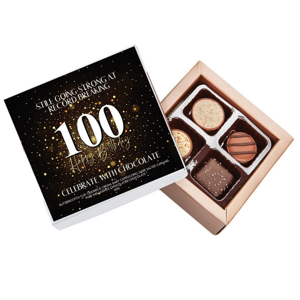 100th Birthday Pure Indulgence Choc Box 40g