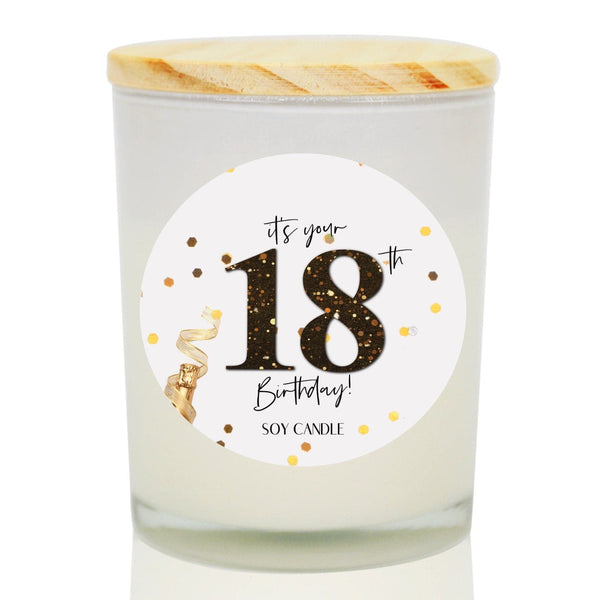 18th Birthday Soy Candle